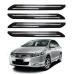 Gee Cee Black Pvc Car Bumper Protector Guard For Honda City D-Tec (Set Of 4)