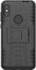 Leyon Black Rubber, Plastic Back Cover For Motorola Moto One Power