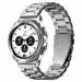 Spigen Stainless Steel Modern Fit Band Strap for Samsung Galaxy Watch (Silver)