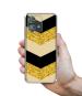 Casotec Black & Gold Design Printed Silicon Soft TPU Back Case Cover for Motorola Moto Edge 40 Neo 5G