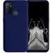 LIRAMARK Liquid Silicone Soft Back Cover Case for OnePlus Nord N100 5G / 1+Nord N100 (Midnight Blue)