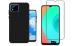 Shagya Realme C11 Black Tpu Protective Sleek Back Cover Case With Tempered Glass