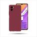 SUPER-ME Vivo Y25s Red Leather Hard Case Back Cover