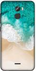 aadia Gionee X1 Matte Vinyl Waves Printed Mobile Skin Sticker with Scratch Resistant Lamination