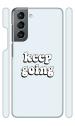 YAPZONE Keep Going | Designer Printed Hard Back Cover for Samsung Galaxy S21FE 4G / S21FE 5G Premium & Attractive Case for Your Smartphone