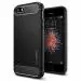 Spigen Rugged Armor Black TPU Shock-Absorbent Back Cover Case Compatible Compatible with iPhone SE, 5s and 5 10.16 x 0.64 x 20.32 cm