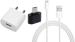 Badger Wall Charger Accessory Combo for Panasonic Eluga A2 (White, Black)