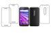 Vizio Moto G3 Transparent Tempered Glass Touch Sensitive and Anti-Shatter Screen Protector with Wet and Dry wipes 7.2 x 0.1 cm (1Back and 2 Front)