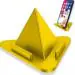 MD Gold Silicone Pyramid Portable Mobile Holder | Mobile Stand (Multi-Color)