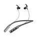 LAZYwindow Wireless Neckband Bluetooth Earphones | Built-In Mic & Magnetic Design | With Type-C Fast Charge & Bass Boost (Gray)