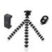 Eyuvaa White, Black Abs Mini Tripod Stand With Mobile Holder For Dslr, Action Cameras, 13 Inch
