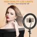 OSHEE STORE 10 Inch Selfie Ring Light with Tripod Stand | Portable, 3 Modes, Youtube Ready | Dimmable and Bright Lighting for Instagram, Reels, YouTube, Makeup, Live Stream, Vlog, Works with iPhone, Android & Camera