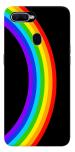 MobiEra Oppo F9 Rainbow Circle Design Plastic Hard Case Cover