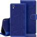Slugabed Flip Cover for Vivo Y51,Vivo Y51L | Magnetic Closurer| PU Leather Magnetic Wallet Back Cover Case (Blue)
