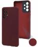 Jkobi Back Cover Case For Samsung Galaxy A33 5G ( Matte Finish Silicone with Inside Fiber cloth |Maroon )