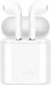 WOF i7 TWS True Wireless Earphone Under 300 with Microphone Bluetooth Headset (White)