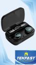 Tekfast M10 TWS Bluetooth Wireless Earbuds Bluetooth 5.3 Headphones Wireless Earphones LED Display Charging Case - Black