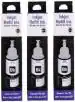 Technart Black Refil Ink For Epson L6170 Multi-Function Printer (Pack Of 3)