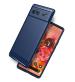 Golden Sands for Google Pixel 6 5G Back Cover, Shockproof Drop Tested Carbon Fibre Durable Rugged TPU Case for Google Pixel 6 Mobile, Stormy Blue
