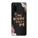 GADGETSWRAP Printed Vinyl Skin Sticker for Samsung Galaxy S20 - rose-gold-festive-typographies