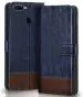 AmericHome Oppo A5S, Model CPH1909 Blue, Brown Rubber, Cloth, Artificial Leather Shock Proof Mobile Back Cover