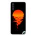 GADGETSWRAP Printed Vinyl Skin Sticker for Samsung Galaxy A70 - Orange Sun