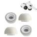 Crysendo Grey Eartips Airbuds Cover Foam Cushion For Airpods Pro Headphones (Pack of 4)