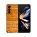 GADGETSWRAP Printed Vinyl Skin Sticker for Samsung Galaxy Z Fold 4 - wood background 3