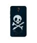 Casotec Skull & Crossbones Design Printed Silicon Soft TPU Back Case Cover for Swipe Konnect Plus