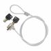 ACCU CABLE Notebook and Laptop Lock Security Cable with 2 Keys, MultiColour, Small