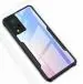 AmericHome Vivo V21 5G Black, Transparent Rubber Dual Protection Mobile Back Cover