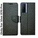 A D Enterprises Black Dot Flip Cover for Vivo X70 Pro | Magnetic Case | Shock Absorbent | Flip Cover Vivo X70 Pro
