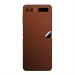 GADGETSWRAP Premium Material Skin Vinyl Decal Sticker Compatible With Samsung Galaxy Z Flip- Reddish Brown Titanium