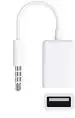 ASTOUND 3.5Mm Aux To Usb 2.0 Female Converter Cable, White