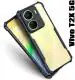 XOVO Back Cover for Vivo T2X 5G, Vivo T2X (Transparent, Dual Protection, Pack of 1)