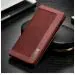 ClickCase Iconic Series Faux Leather Magnetic Card Holder Wallet Kickstand Case Flip Cover For Google Pixel 6 Pro 5G (Wine Red)