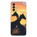 GADGETSWRAP Printed Vinyl Skin Sticker for OnePlus Nord N200 - Giraffe Love Africa Sunset