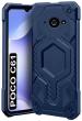 Fashionury Back Cover for Poco C61 (Blue)