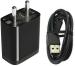 Cihlex Black 2 A Mobile Super Fast Charger-18 Charger With Detachable Cable