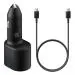 eKus Samsung Original Car Charger Duo (40W, Black), USB