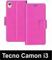 Sbms Tecno Camon I3 Pink Artificial Leather Shock Proof Flip Cover