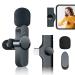 D & Y-in Plastic Battery Powered Wireless Microphone for Type C Android (Black)
