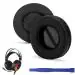 Crysendo Black Leather Ear Pad Covers For Redgear Comet 7.1