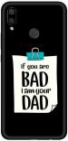 aadia Huawei P Smart Plus (2019) Matte Vinyl Quotes Printed Mobile Skin Sticker with Scratch Resistant Lamination