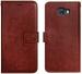 ERIT Samsung J5 Prime Brown Leather Shock-Absorbent Flip Cover