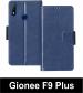 Sbms Gionee F9 Plus Blue Artificial Leather Shock Proof Flip Cover