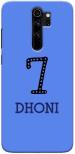 CustomEra Redmi Note 8 Pro Multicolour Dhoni Logo Design Polycarbonate Hard Case Back Cover
