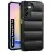 Fashionury Back Cover for Samsung Galaxy A25 5G | Compatible for Samsung A25 5G Back Cover | Matte Soft Case | Liquid Silicon | Puff Case for Samsung Galaxy A25 5G with Camera Protection | (Black)