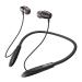 Portronics Harmonics 230, Black Wireless Sports Bluetooth Headset With Rapid Charging And Magnetic Earbuds (POR-1207)