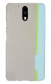 Tarkan Blue Faux Leather Back Case Cover For Moto G4, G4 Plus
